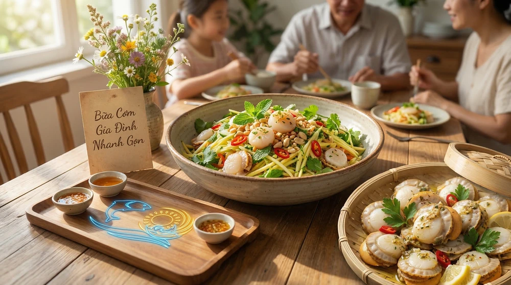 Cồi sò điệp Nhật hấp sẵn làm món gì nhanh, bổ dưỡng cho mâm cơm cuối tuần? hình 2