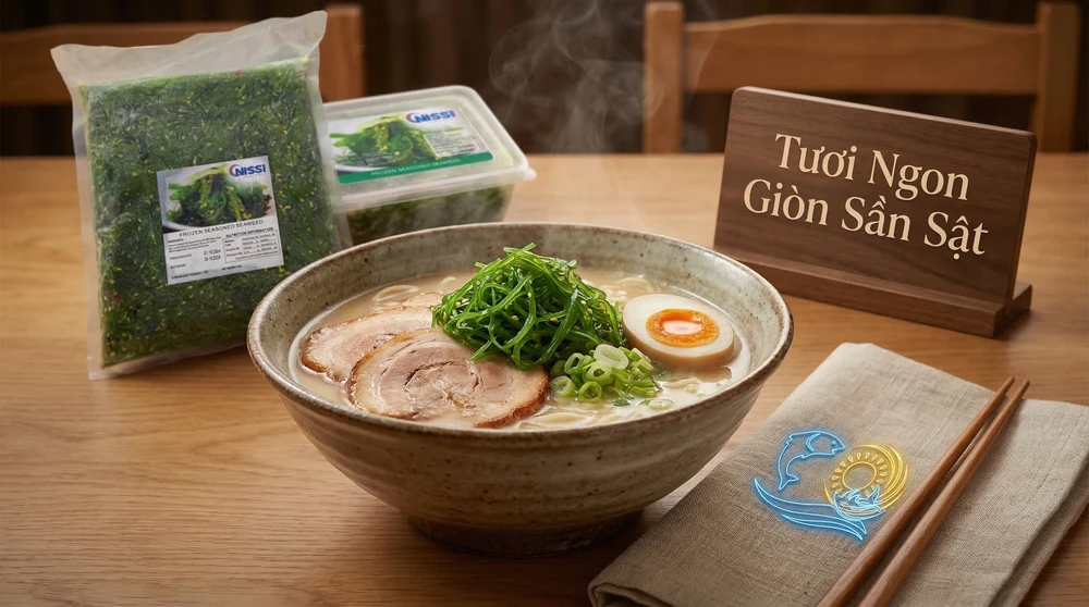 Rong biển trộn mè tươi (Chuka Wakame) ăn với gì ngon nhất? Cách bảo quản rong biển luôn giòn. hình 3