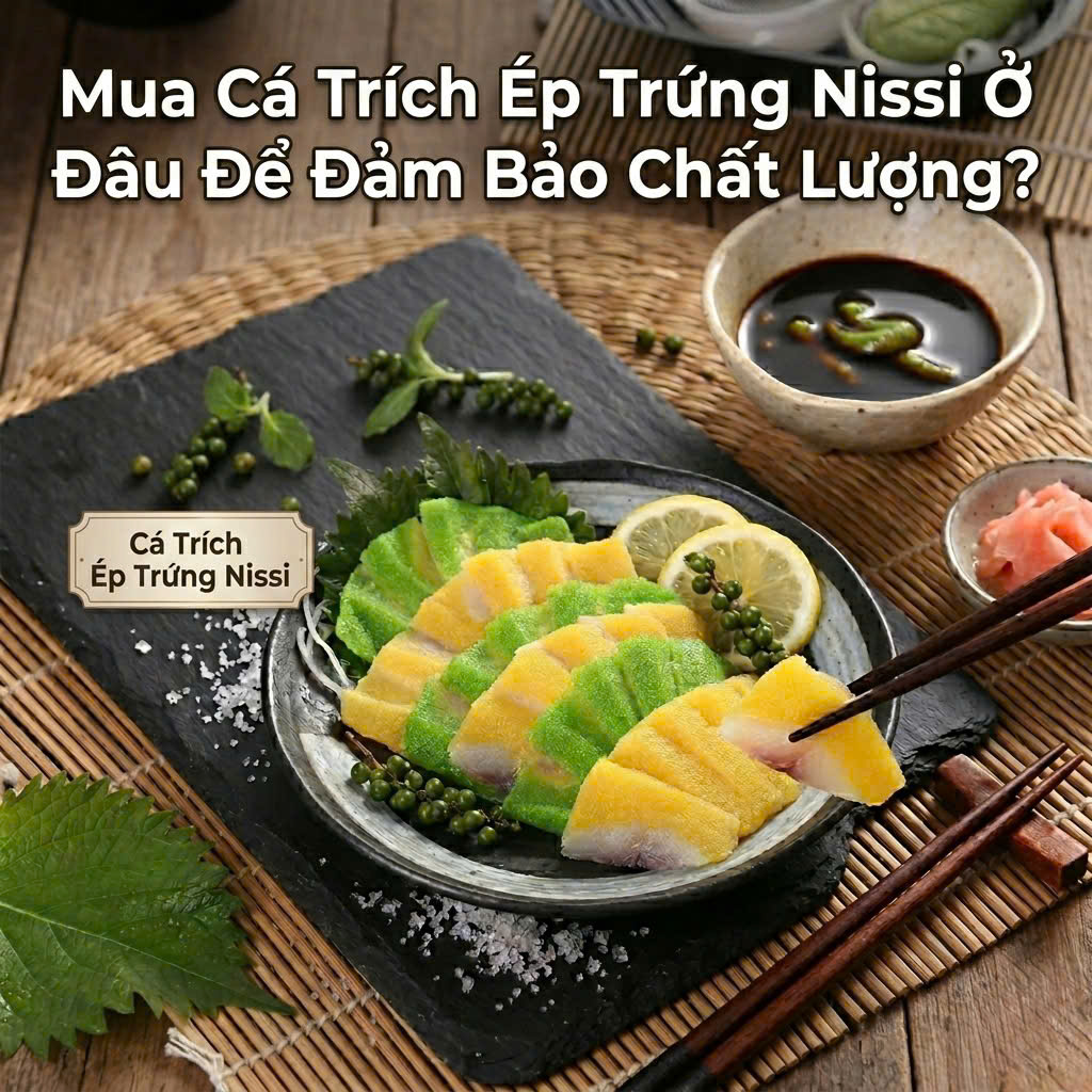 Cách rã đông và thưởng thức Cá Trích Ép Trứng Nissi chuẩn vị nhà hàng Nhật. hình 3