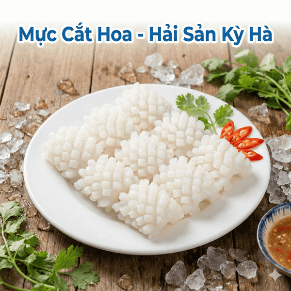 địa mực cắt hoa tươi ngon