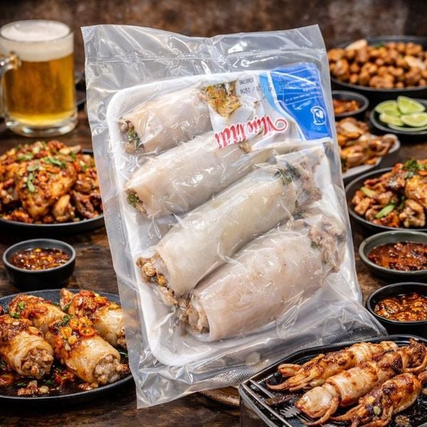 Mực ống nhồi thịt - kho sỉ hải sản kỳ hà