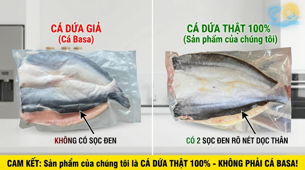 Cách phân biệt cá dứa xịn 1 nắng và cá basa giả cá dứa cực chuẩn. hình 1