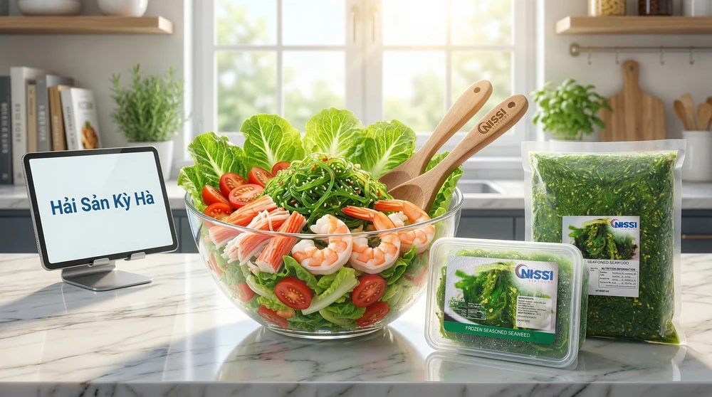 Rong biển trộn mè tươi (Chuka Wakame) ăn với gì ngon nhất? Cách bảo quản rong biển luôn giòn. hình 1