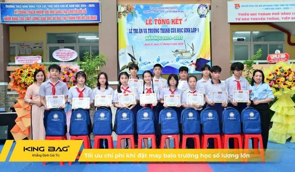 Kinh nghiệm tối ưu chi phí khi đặt may balo trường học số lượng lớn