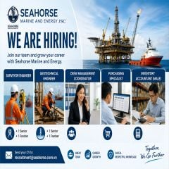 Seahorse Marine and Energy is looking for potential candidates for following positions
