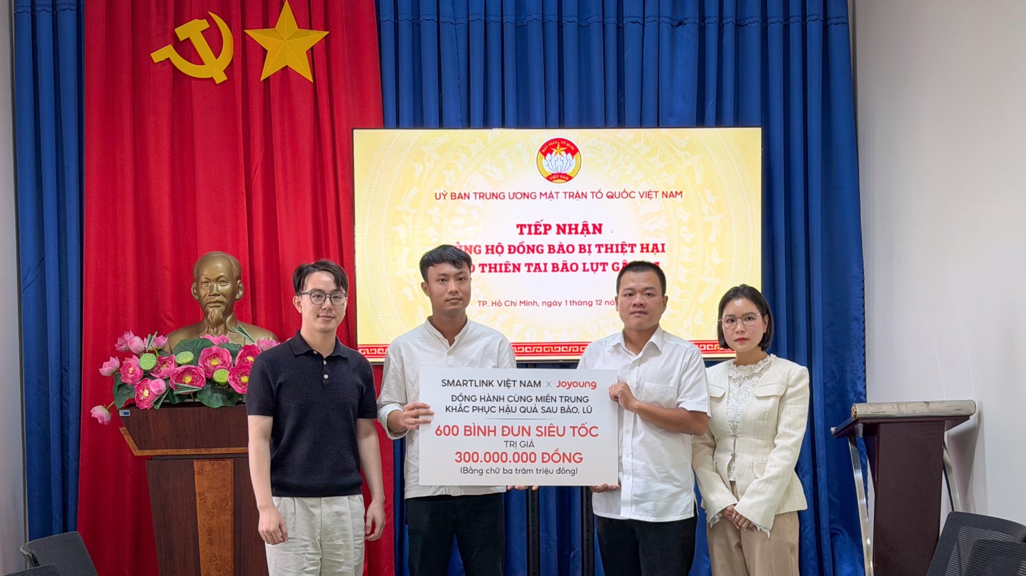 Smart-link cùng Joyoung chung tay, hỗ trợ người dân miền Trung khắc phục hậu quả bão, lũ