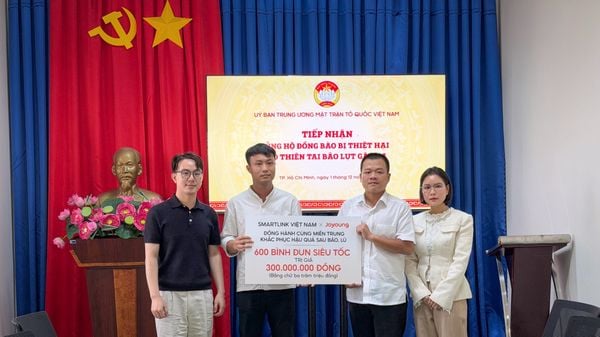 Smart-link cùng Joyoung chung tay, hỗ trợ người dân miền Trung khắc phục hậu quả bão, lũ