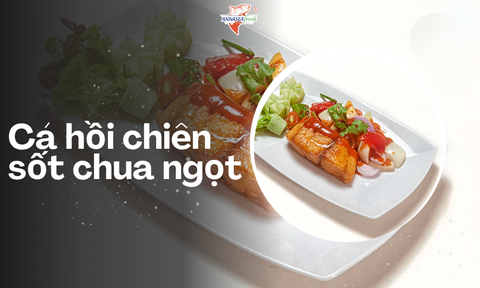 Cá hồi chiên sốt chua ngọt
