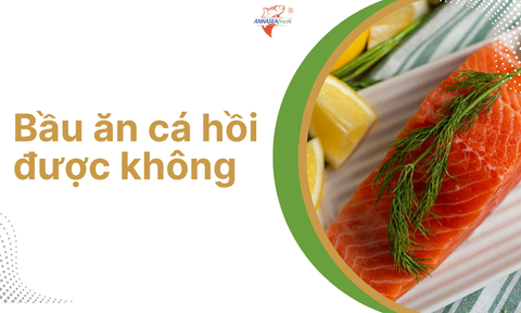 Bầu ăn cá hồi được không