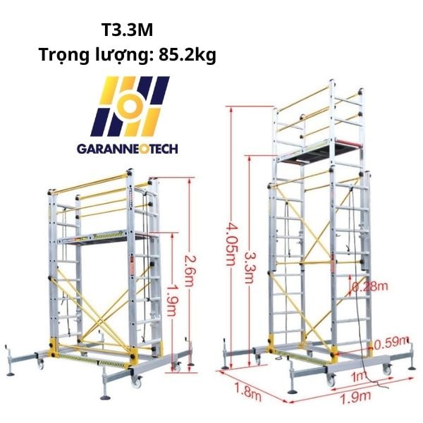 Giàn giáo xây dựng di động bằng hợp kim nhôm