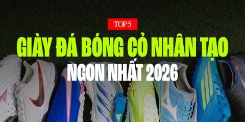 TOP 5 MẪU GIÀY ĐÁ BÓNG SÂN CỎ NHÂN TẠO TỐT NHẤT 2026