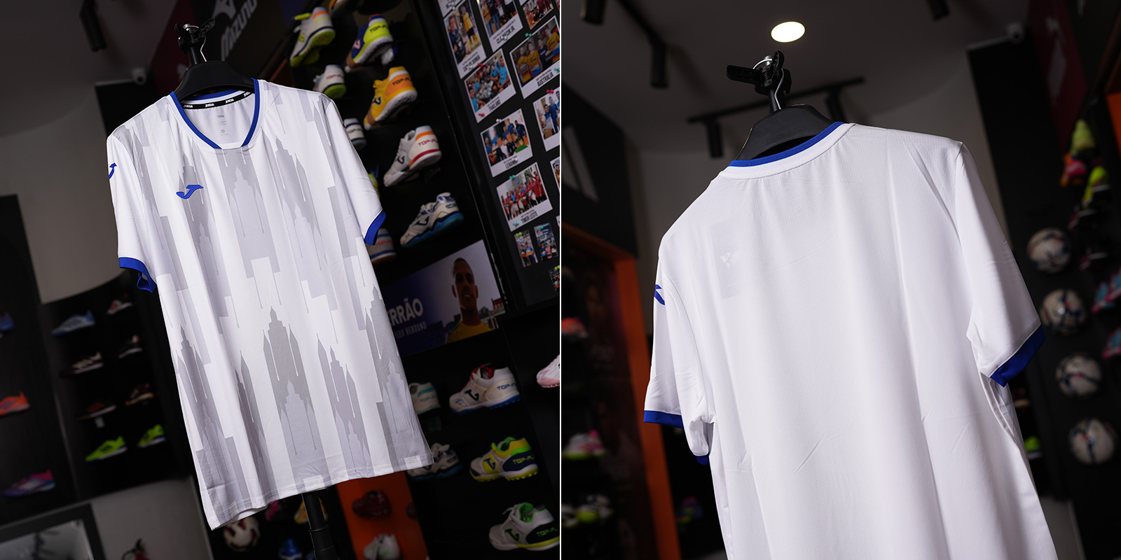 BỘ QUẦN ÁO BÓNG ĐÁ JOMA - 3145FPB106-A28 - TRẮNG/XÁM/XANH