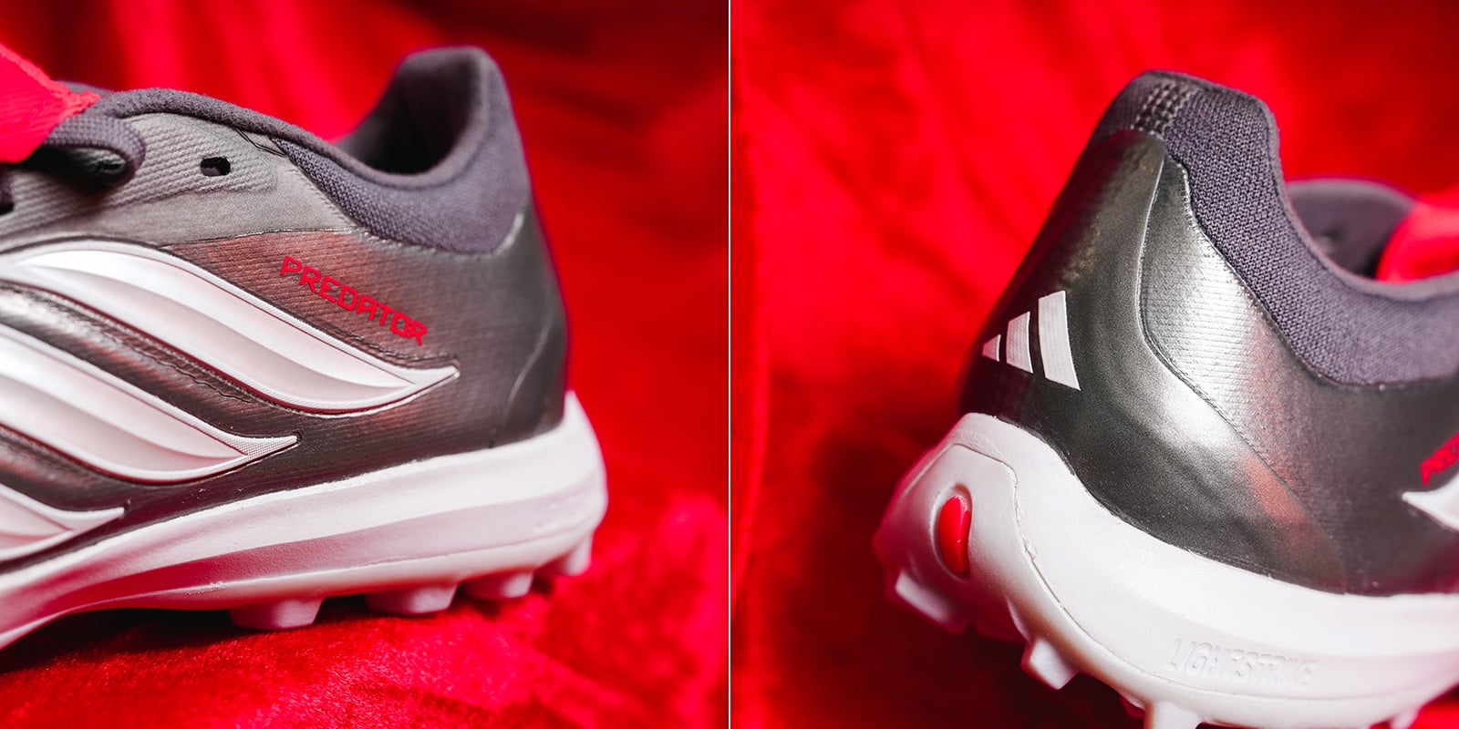 ADIDAS PREDATOR PRO LƯỠI GÀ LẬT TF - JR7864 - XÁM BẠC/ĐỎ