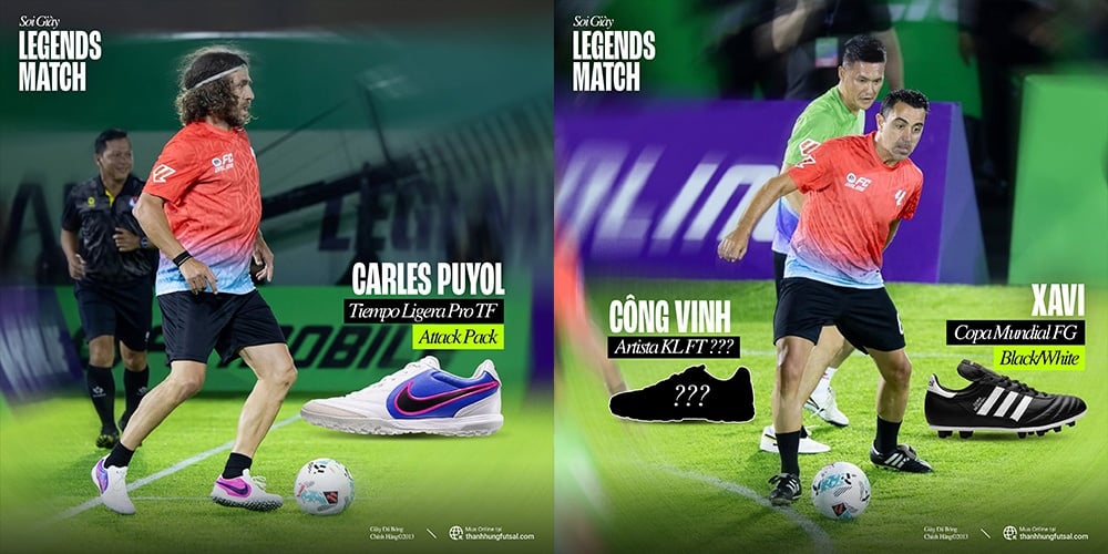 SOI GIÀY LEGENDS MATCH - HUYỀN THOẠI LALIGA MANG GIÀY GÌ?