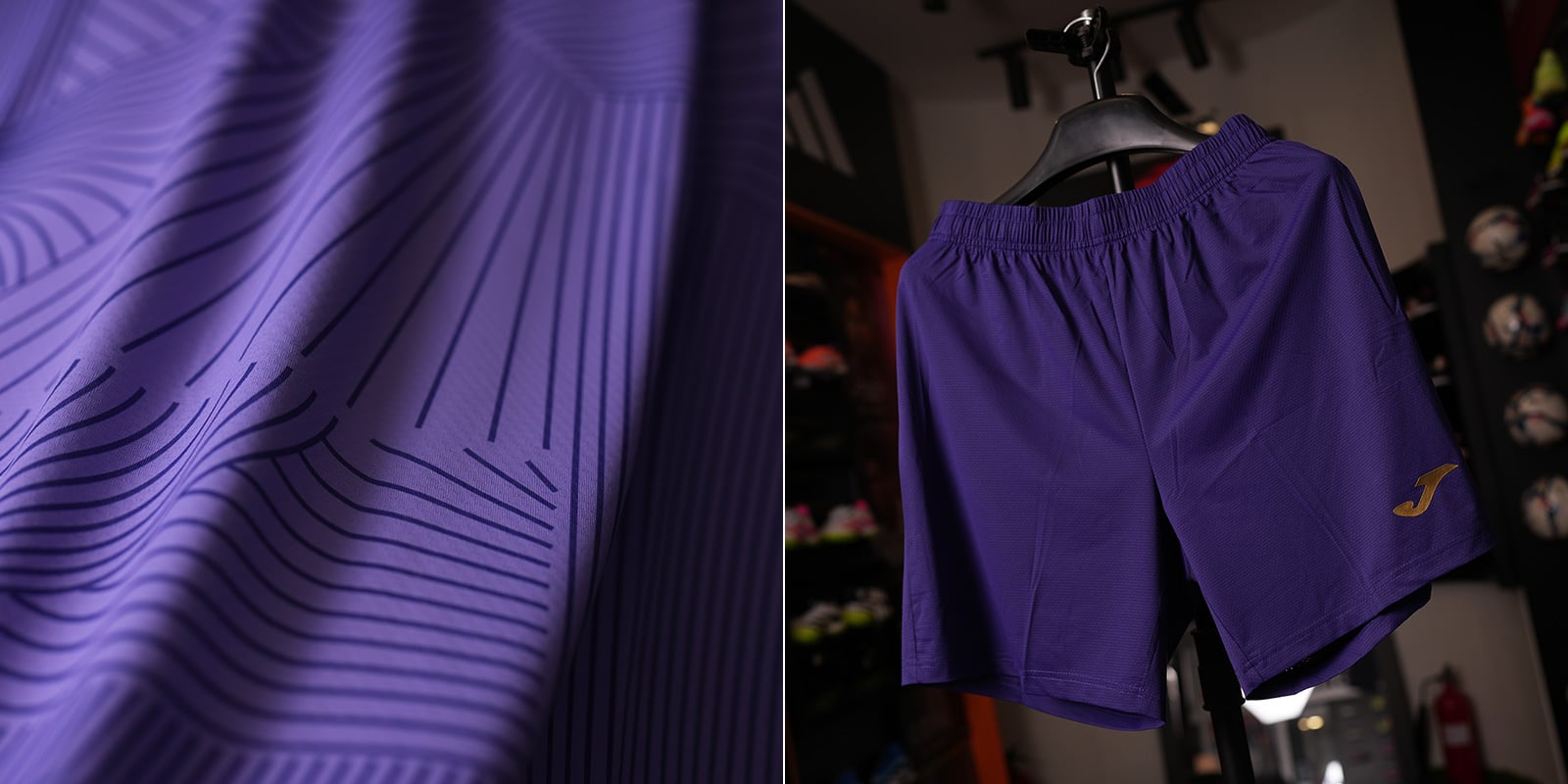 BỘ QUẦN ÁO BÓNG ĐÁ JOMA - 3145FPB105-090 - TÍM/ĐEN