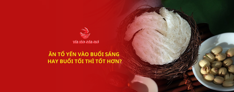 Ăn tổ yến vào buổi sáng hay buổi tối thì tốt hơn?