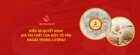 Điều gì quyết định giá trị thật của một tổ yến ngoài trọng lượng?