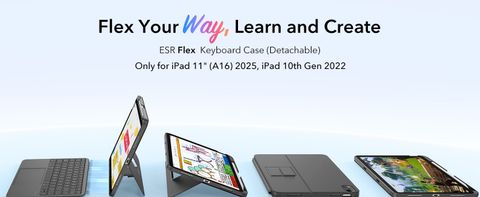 ESR Detachable Flex Keyboard - Ốp bàn phím vừa gõ được, vừa tách ra dùng được, vừa nhẹ như không