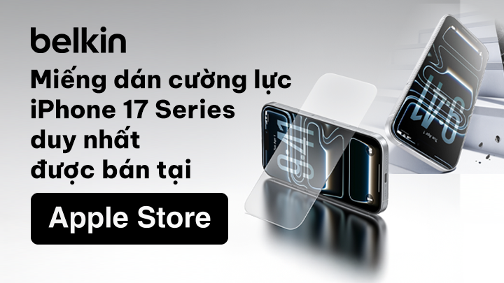 Miếng dán màn hình Belkin cho iPhone 17 Series: Bảo vệ thiết bị như mới