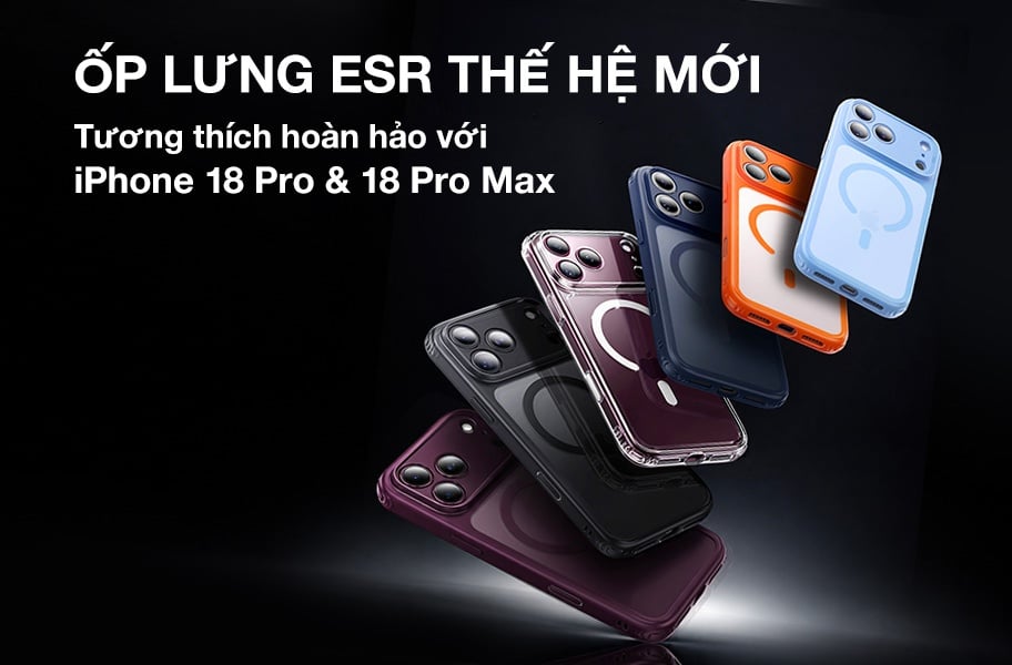 ESR UPGRADES ITS NEW GENERATION OF CLEAR CASES FOR IPHONE 18 SERIES