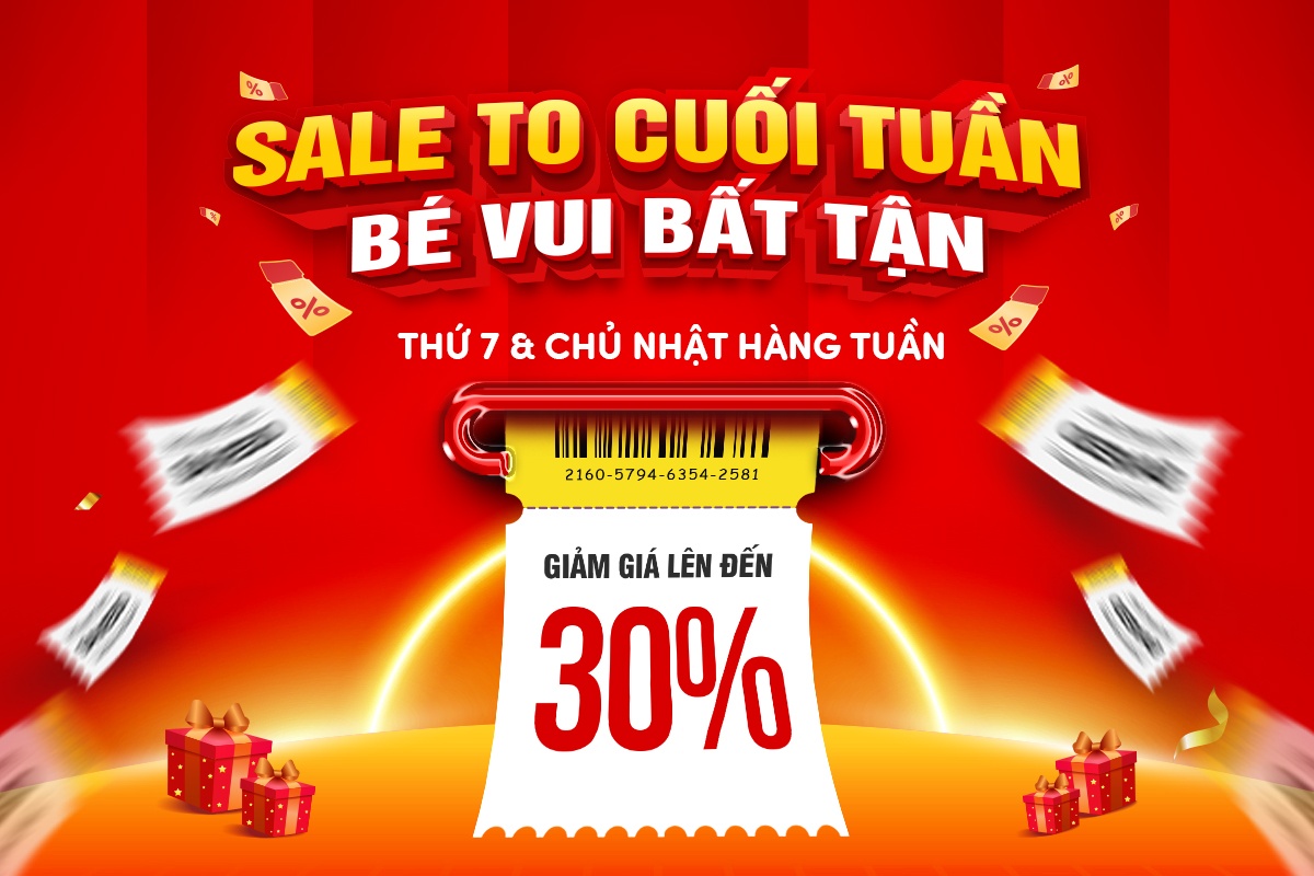 SIÊU GIẢM GIÁ CUỐI TUẦN DÀNH CHO CÁC BÉ TẠI TRUNG TÂM SÁCH VẠN NINH