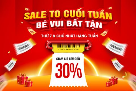 SIÊU GIẢM GIÁ CUỐI TUẦN DÀNH CHO CÁC BÉ TẠI TRUNG TÂM SÁCH VẠN NINH