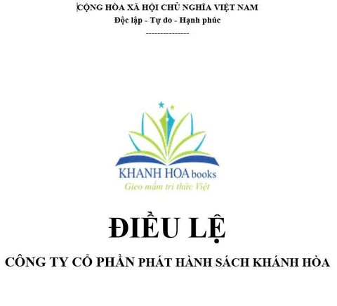 CBTT Điều lệ và các Phụ lục sửa đổi Điều lệ Công ty