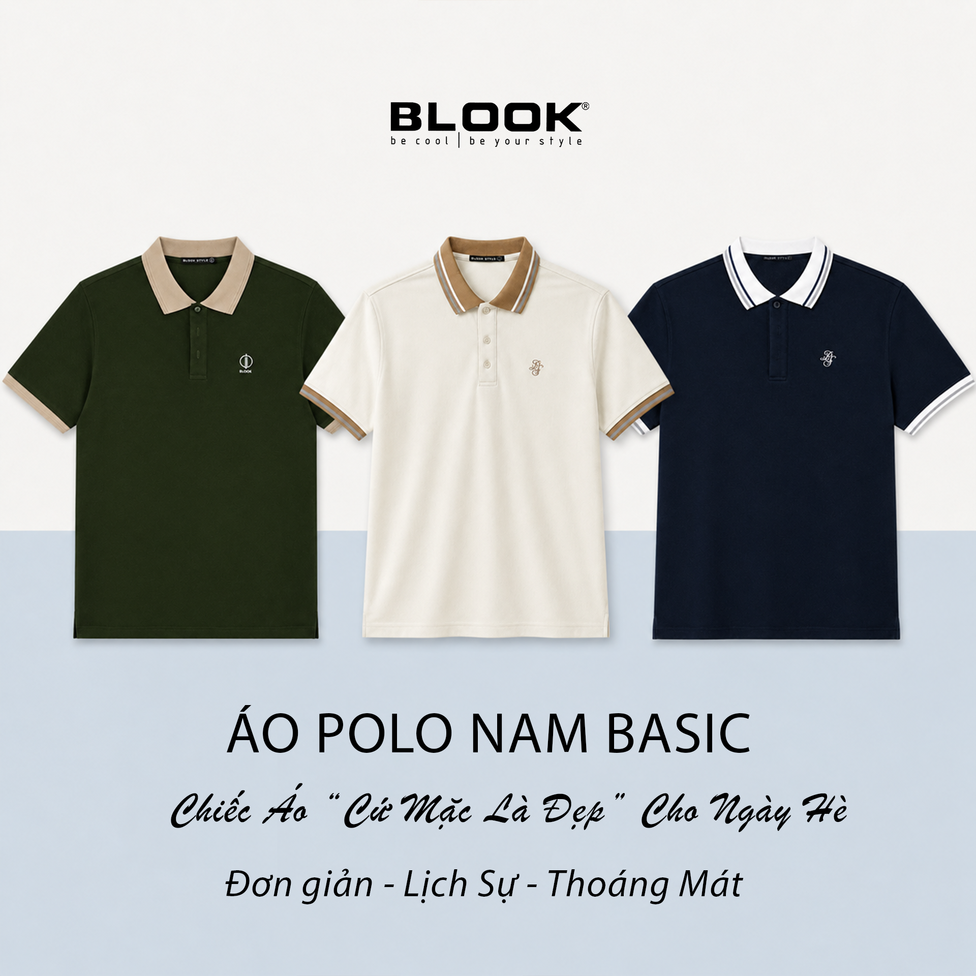 ÁO POLO NAM BASIC BLOOK