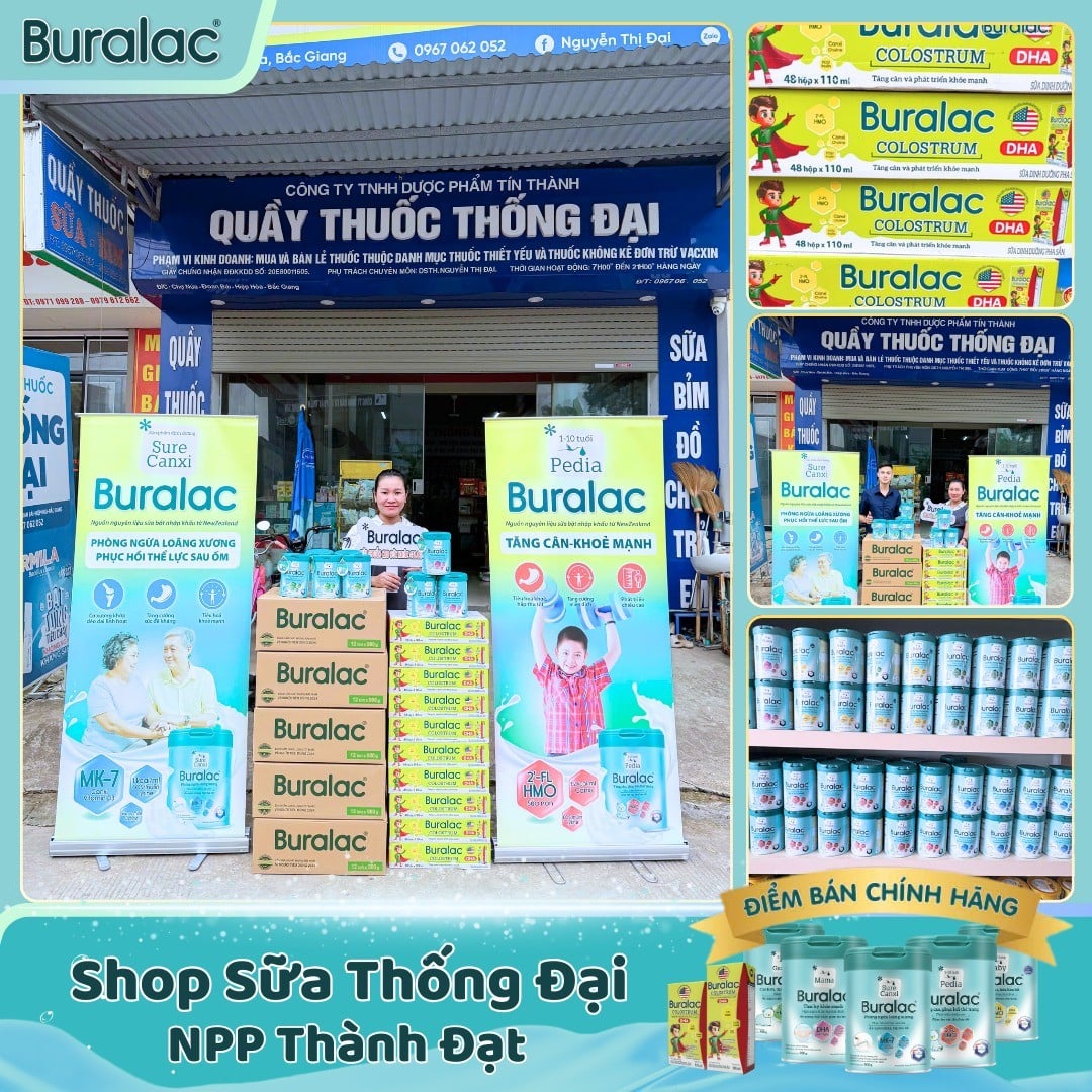 Shop Sữa Thống Đại – Điểm bán sữa Buralac chính hãng tại Bắc Giang