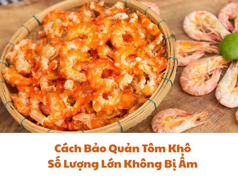 Cách Bảo Quản Tôm Khô Số Lượng Lớn Không Bị Ẩm