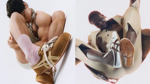 Onitsuka Tiger và Versace giới thiệu TAI-CHI Sakura — thiết kế lai độc đáo giữa slipper và sneaker.