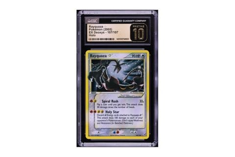 Pokémon Rayquaza Gold Star lập kỷ lục thẻ Pokémon tiếng Anh đầu tiên vượt mốc 1 triệu USD