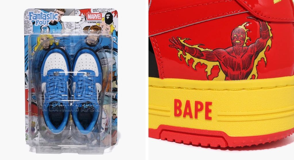 Bộ sưu tập ‘Fantastic Four’ hợp tác giữa A BATHING APE® và Marvel hiện đã sẵn sàng