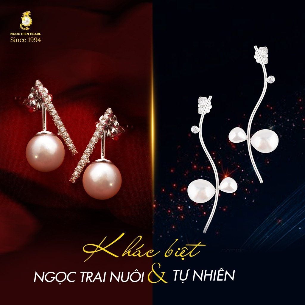 Sự khác biệt giữa ngọc trai nuôi và ngọc trai tự nhiên