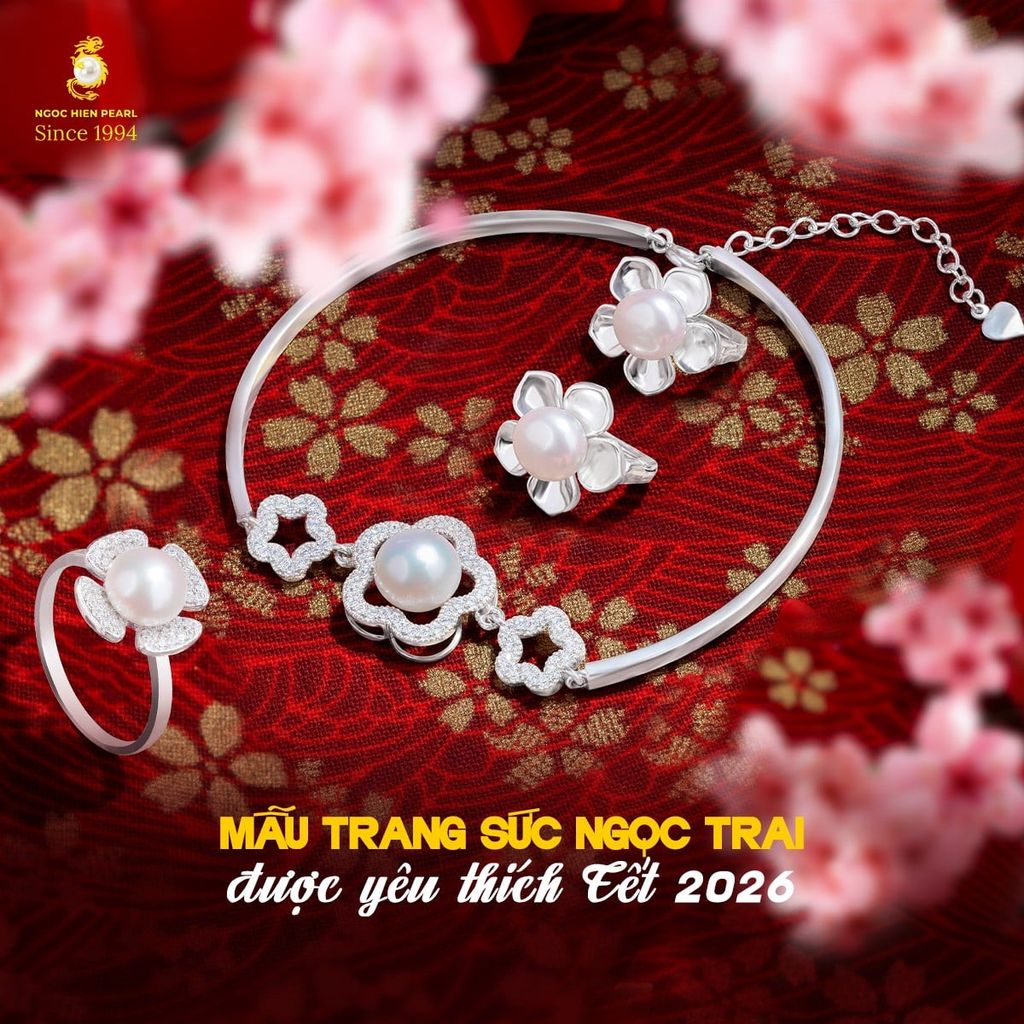 Top 5 mẫu trang sức ngọc trai được ưa chuộng vào dịp Tết 2026