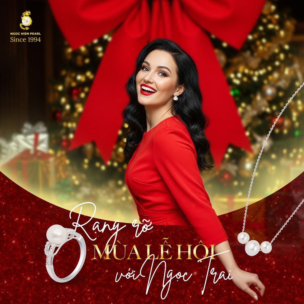 Trang sức ngọc trai đẹp cho mùa lễ hội