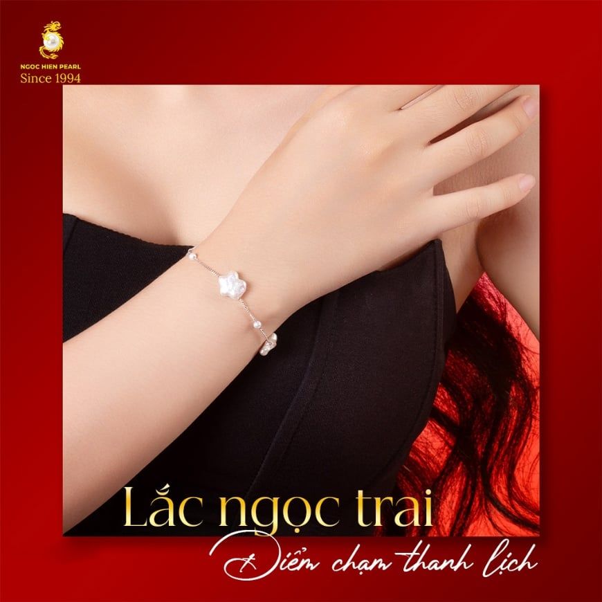 Lắc Tay Đính Ngọc Trai – Điểm Chạm Thanh Lịch Dành Cho Phái Đẹp