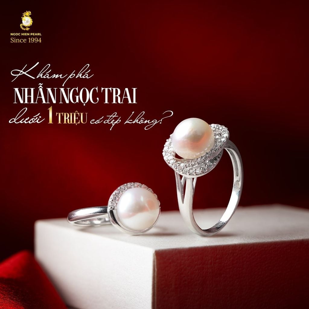 Khám phá nhẫn ngọc trai dưới 1 triệu có đẹp không?