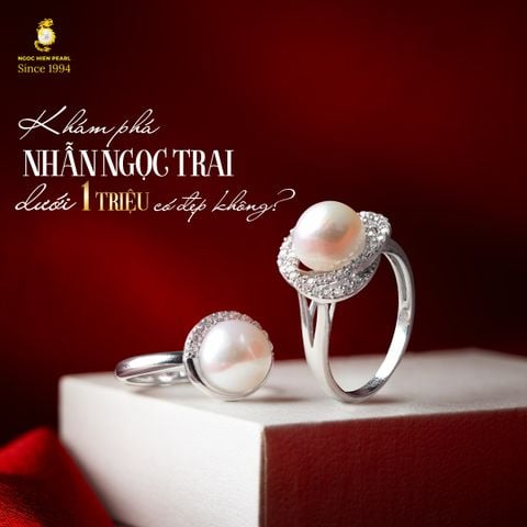 Khám phá nhẫn ngọc trai dưới 1 triệu có đẹp không?