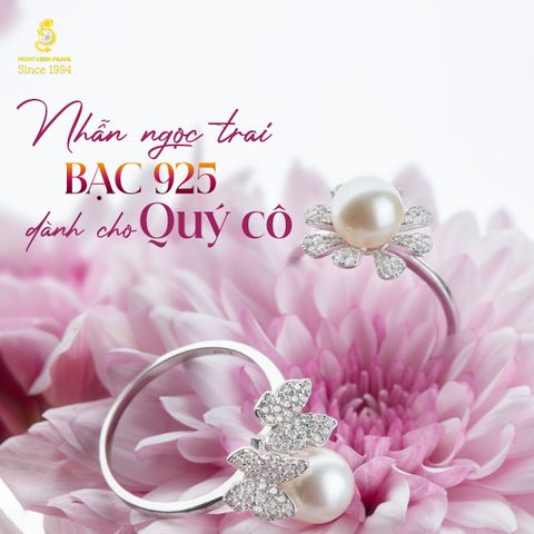 Nhẫn ngọc trai bạc 925 – Lựa chọn tinh tế cho phong cách thanh lịch