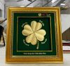 Tranh Cỏ 4 Lá Dát Vàng 24K – Quà Tặng Phong Thủy Sang Trọng