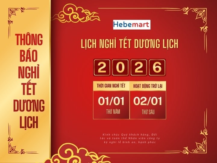 Thông báo về việc phân phối sản phẩm nhập khẩu chính hãng tại Hebemart