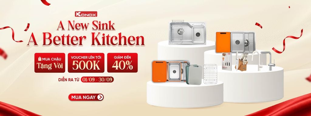  ƯU ĐÃI MUA CHẬU VÒI KONOX T10