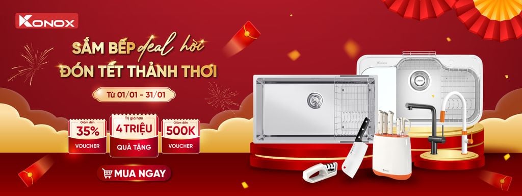 CHÀO 2026 KONOX MUA CHẬU TẶNG VÒI THÁNG 1