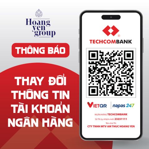 Thông báo: CẬP NHẬT TÀI KHOẢN THANH TOÁN CHÍNH THỨC