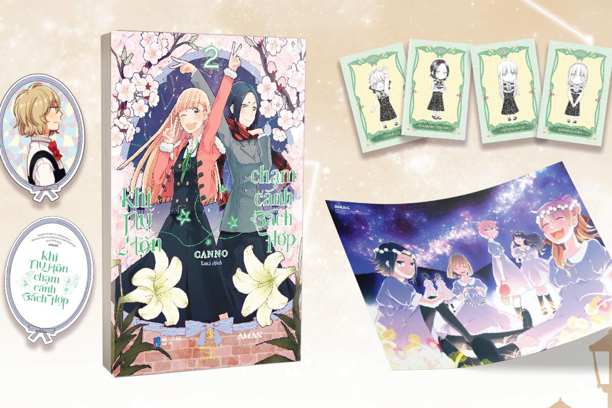 Manga GL Khi Nụ Hôn Chạm Cánh Bách Hợp Tập 2 Có Gì Đặc Biệt?