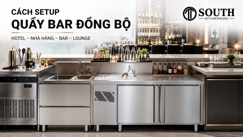 Cách setup quầy bar đồng bộ cho khách sạn, nhà hàng, bar và lounge