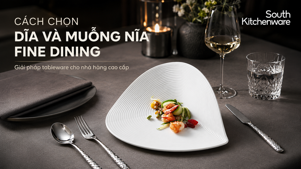 Cách chọn dĩa và muỗng nĩa cho nhà hàng Fine Dining chuyên nghiệp