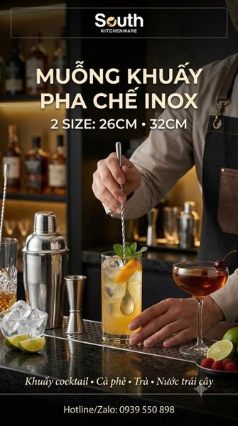 7 dụng cụ bar và pha chế cơ bản cho quán cà phê, nhà hàng