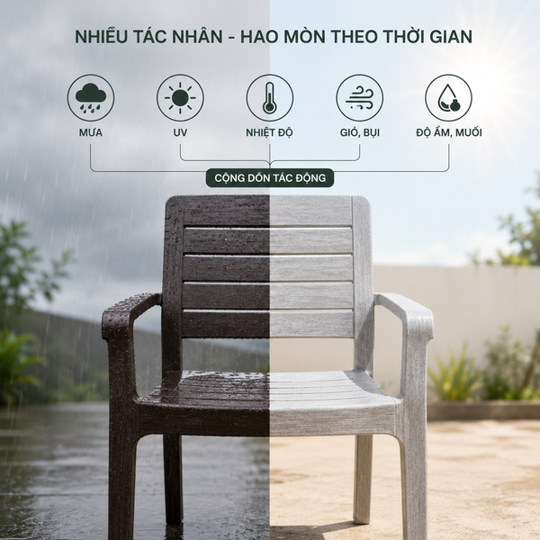 Bàn Ghế Ngoài Trời Dùng Được Bao Lâu? 5 Yếu Tố Quyết Định Độ Bền Mà Ít Người Để Ý
